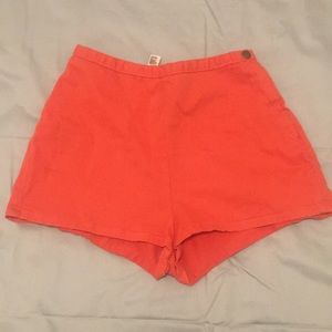 Denim light orange shorts from American Apparel
